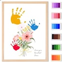 Flower Bouquet Handprint Art Craft DIY Kit for $11 + free shipping w/ Prime