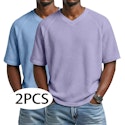 2-Pack Men's Waffle Textured Tops for $15 + $9 shipping
