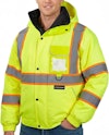 Ticonn Hi-Vis Waterproof Rain Jacket for $12 + free shipping w/ Prime