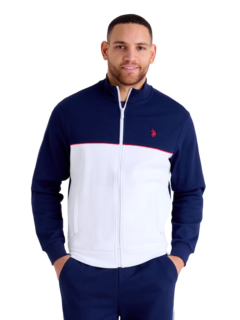 U.S. Polo Assn. Men's Modern Sport Colorblock Track Jacket: $15