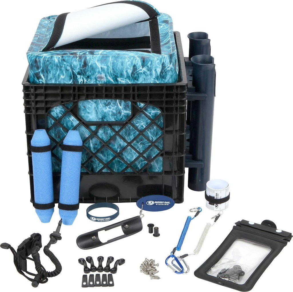 Mossy Oak 24-Piece Kayak Fishing Accessories Crate: $25