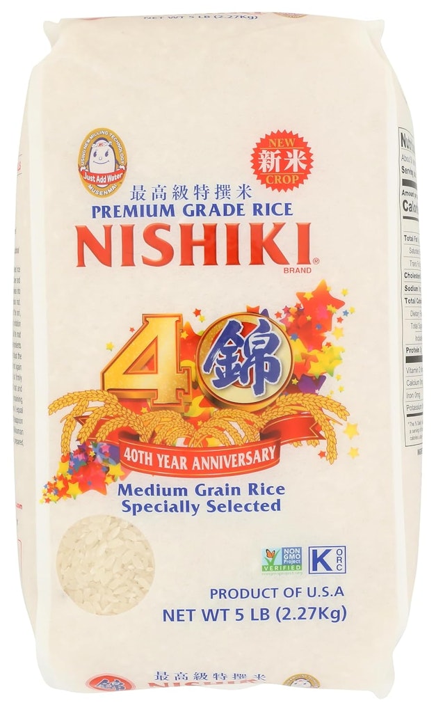 Nishiki Medium Grain Rice 5-lb. Bag: $6.39 via Sub & Save
