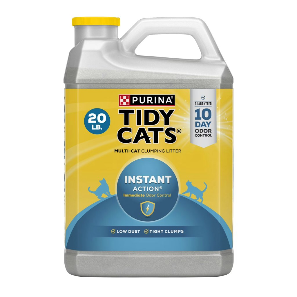 Purina Tidy Cats Instant Action Clumping Cat Litter 20-lb Jug: $8 Purina Tidy Cats Instant Action Clumping Cat Litter 20-lb Jug: $8