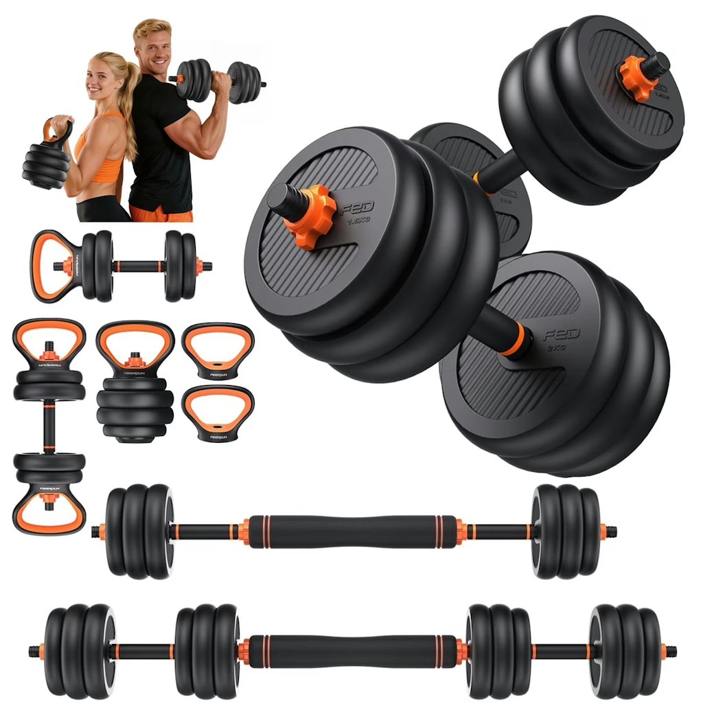 UPGO 50-lb Adjustable Dumbbell Set: $59