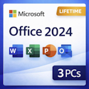 Microsoft Office 2024 for Windows 10/11 3-PC License for $14 + digital download