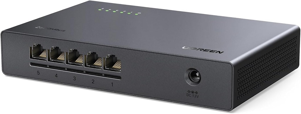 UGREEN 2.5GB 5-Port Ethernet Switch: $32.99 UGREEN 2.5GB 5-Port Ethernet Switch: $32.99