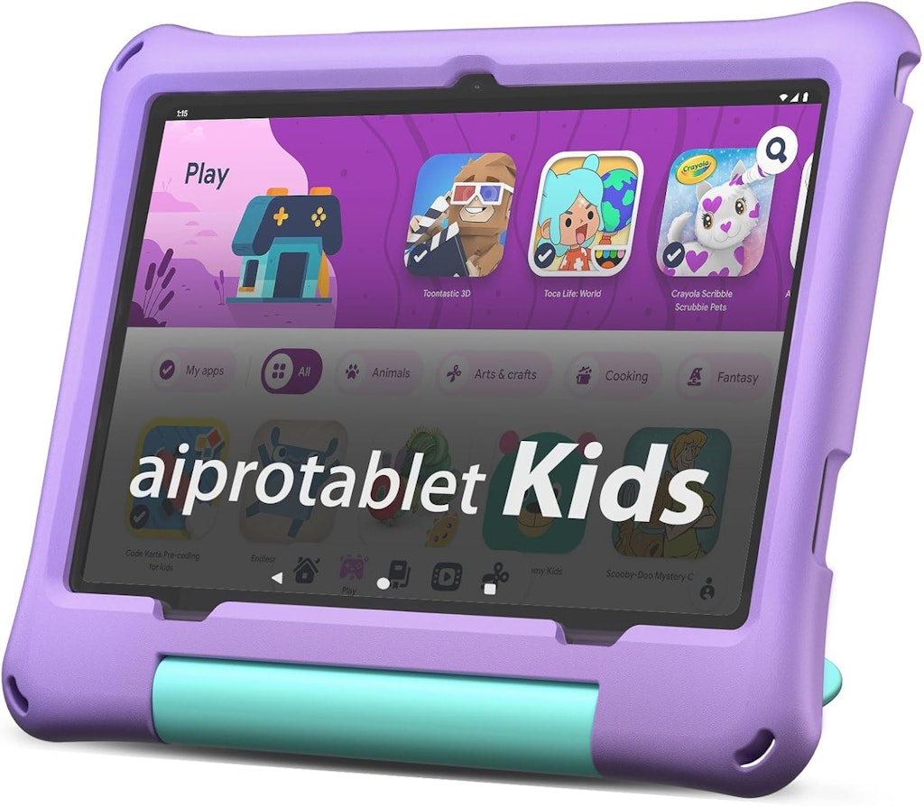 Aiprotablet 10" Kids Android Tablet with Case: $74.99