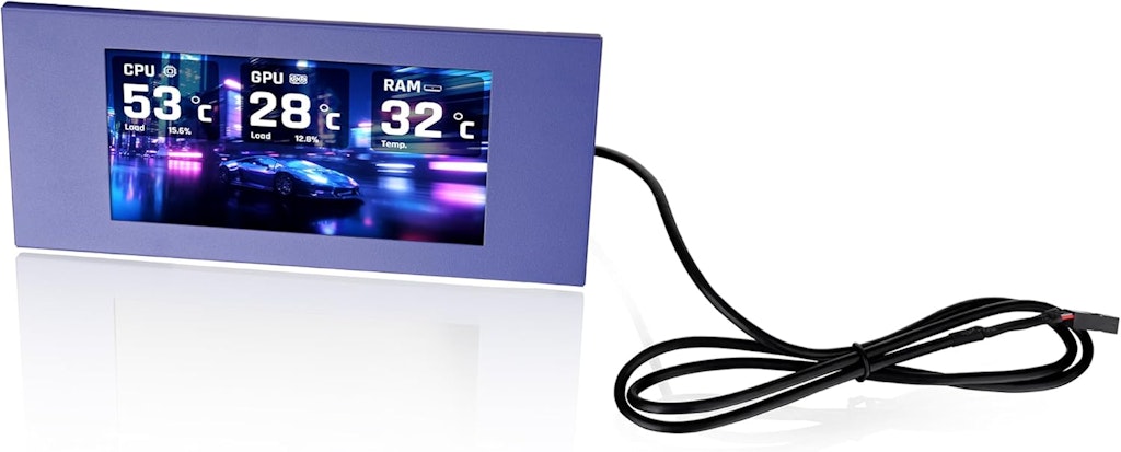 Thermaltake View 600 TG 6" LCD Screen Panel Kit: $39.21