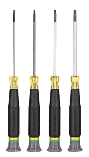 Klein Tools 4-Piece Precision Torx Screwdriver Set: $9.98