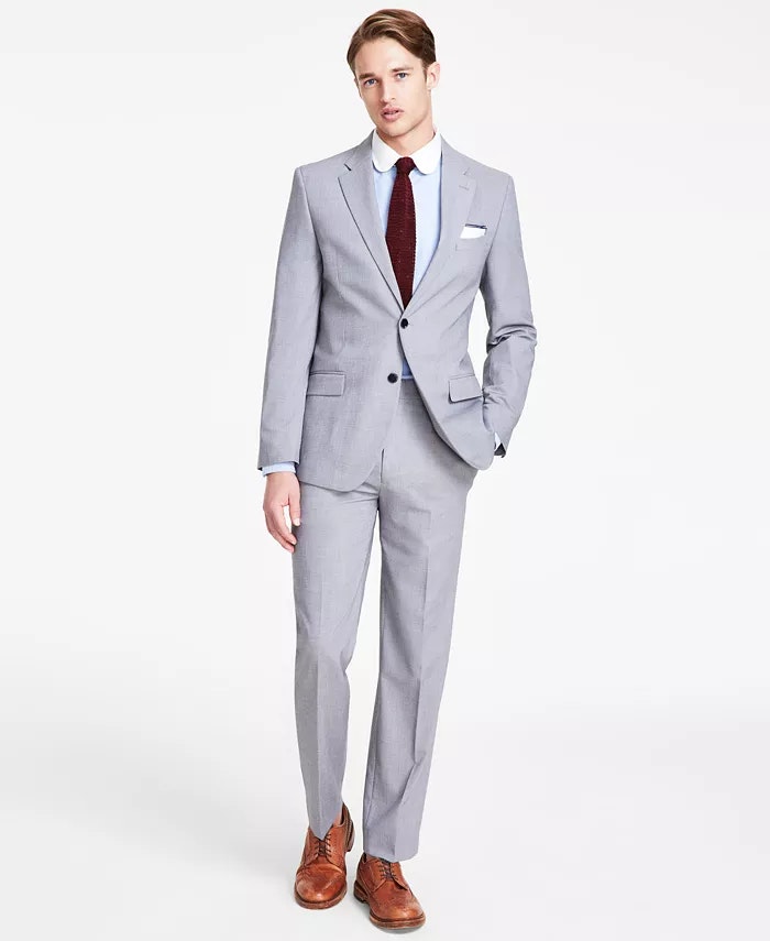 Nautica Men's Modern-Fit Bi-Stretch Nested Suit: $98
