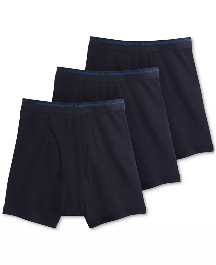 Jockey Men's Classic Cotton Boxer Briefs 3-Pack: $22.40
