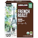 Kirkland Signature Coffee 120-Count Organic French Roast K-Cup Pods for $45 + $3 2-Day Delivery