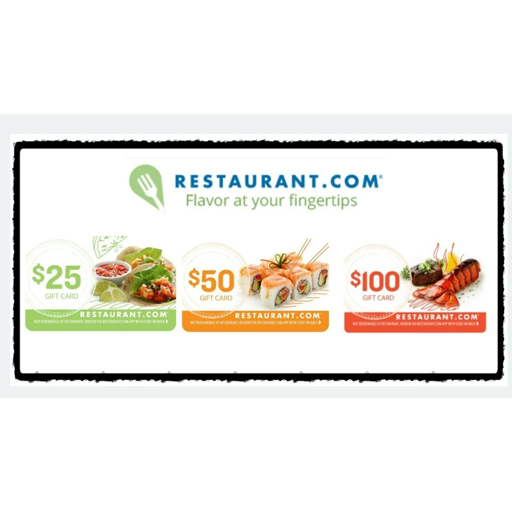 Restaurant.com Gift Cards: From $3.99 for $25