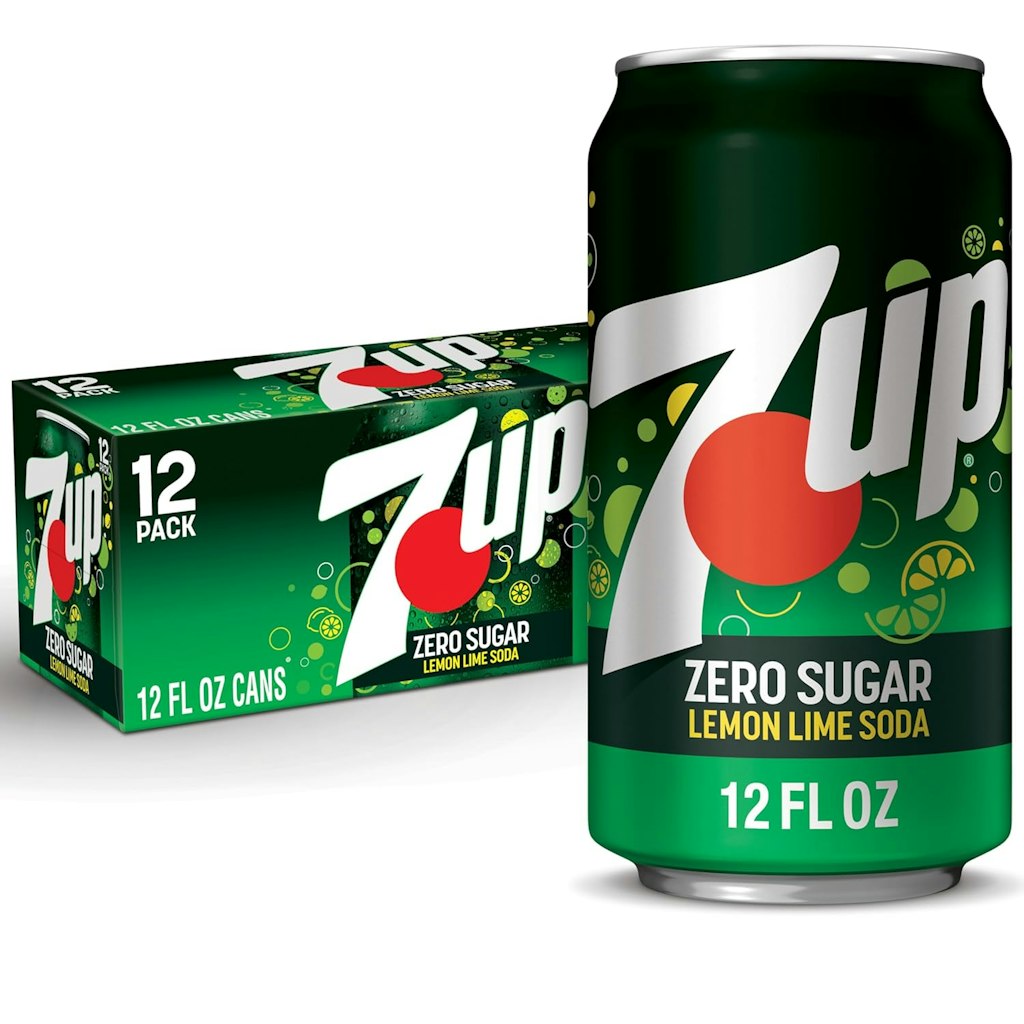 7-Up Zero Sugar Soda 12-oz. Can 12-Pack: $5