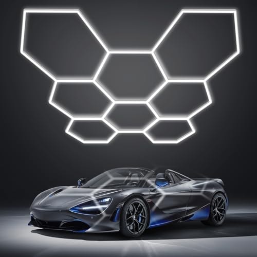 LZHome Hexagon 40000LM LED Garage Light 8-Pack: $74.32