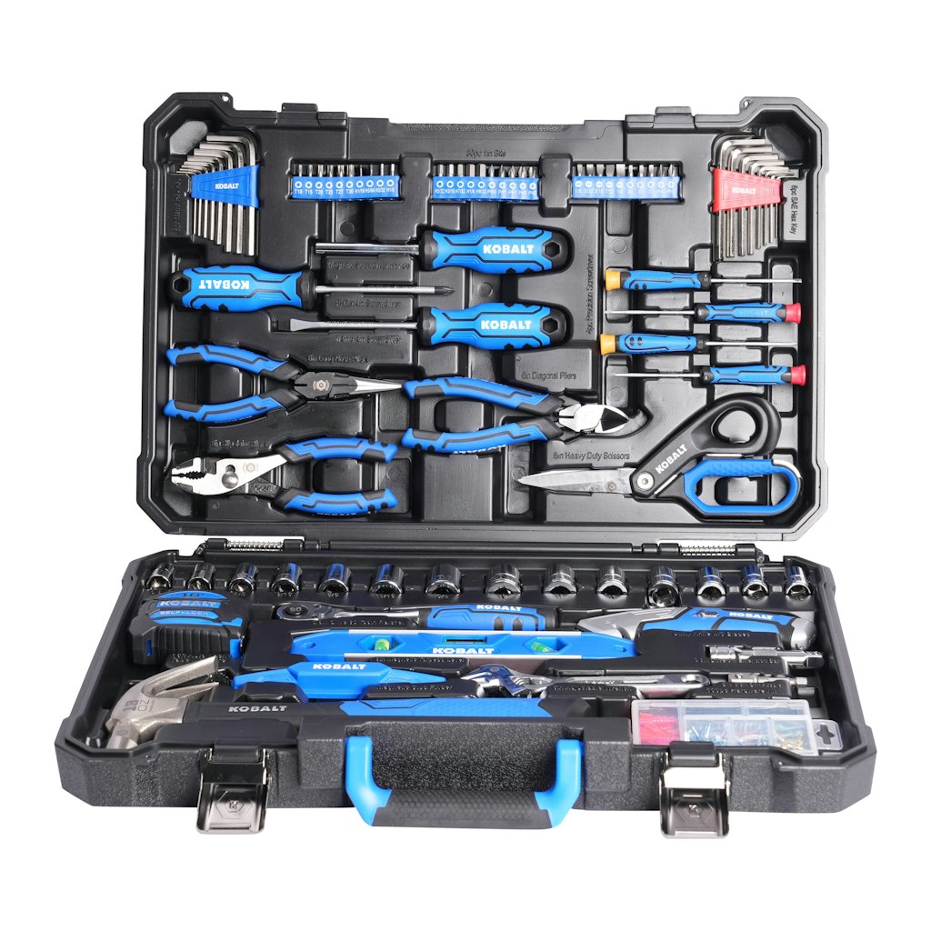 Kobalt 183-Piece Household Tool Set w/ Folding Case for $79 + free shipping