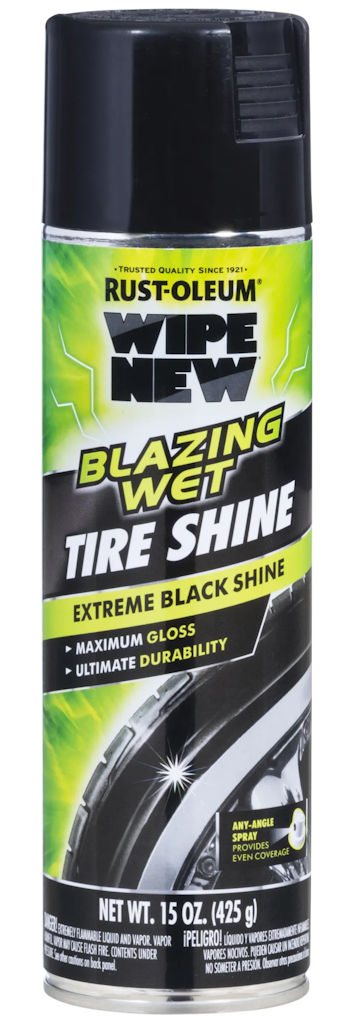 Rust-Oleum Wet Tire Shine 15-oz Spray Car Exterior Cleaner: $9.60