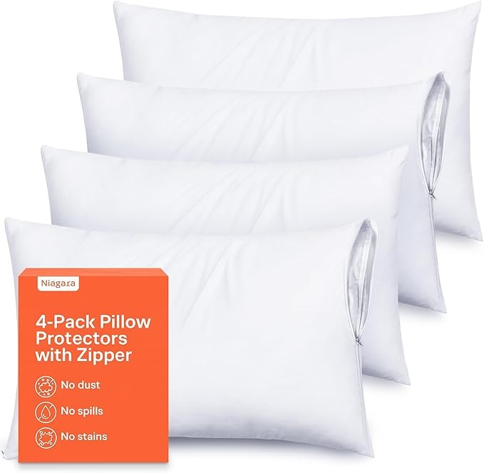 Ultra Soft Pillow Protectors 4-Count: $9