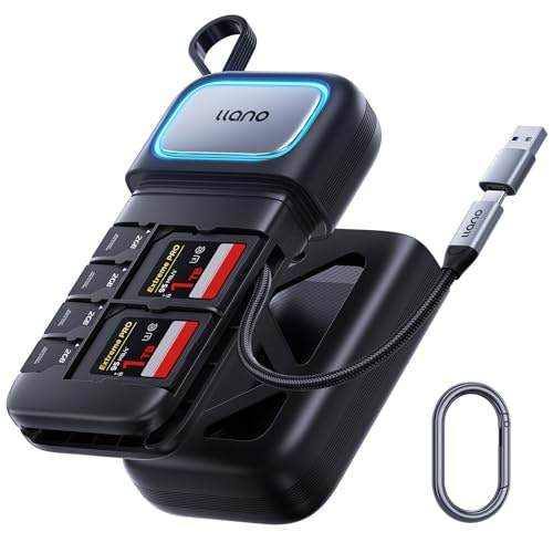 llano 2-in-1 High-Speed SD/MicroSD Card Reader Adapter w/ Case: $12.99