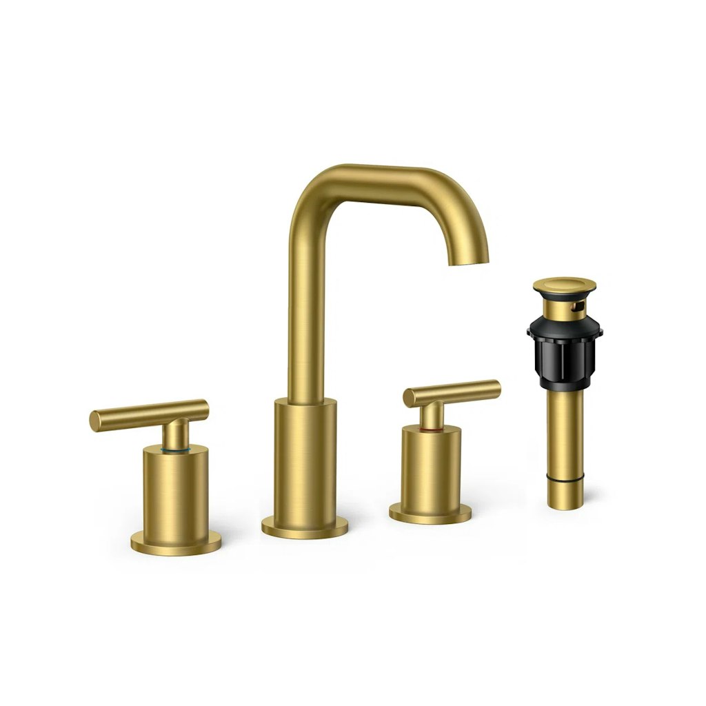Widespread Bathroom Faucet with Drain Assembly Birch Lane Promo: $12 off + an extra 10% off