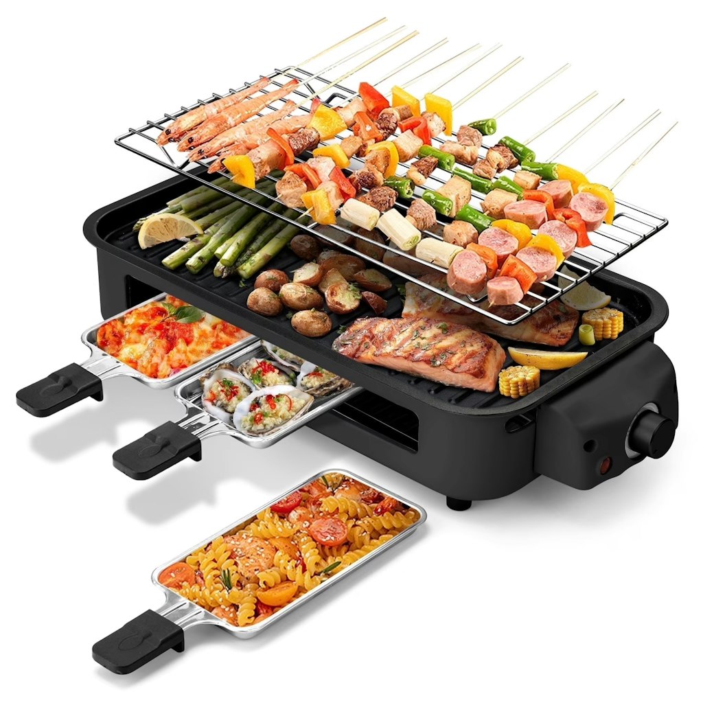 Suslas 1,500W Electric Indoor Grill & Griddle: $44