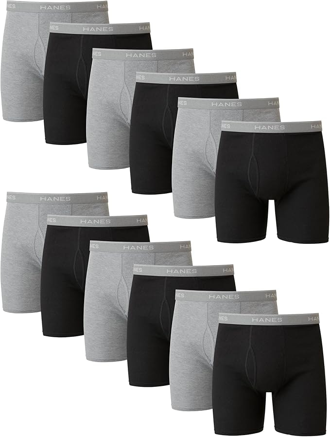 Hanes Men's Boxer Briefs 12-Pack: $32.99
