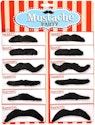 Road Island Novelty 3.5" Black Fake Mustaches 12-Pack for $4 + free shipping w/ Prime