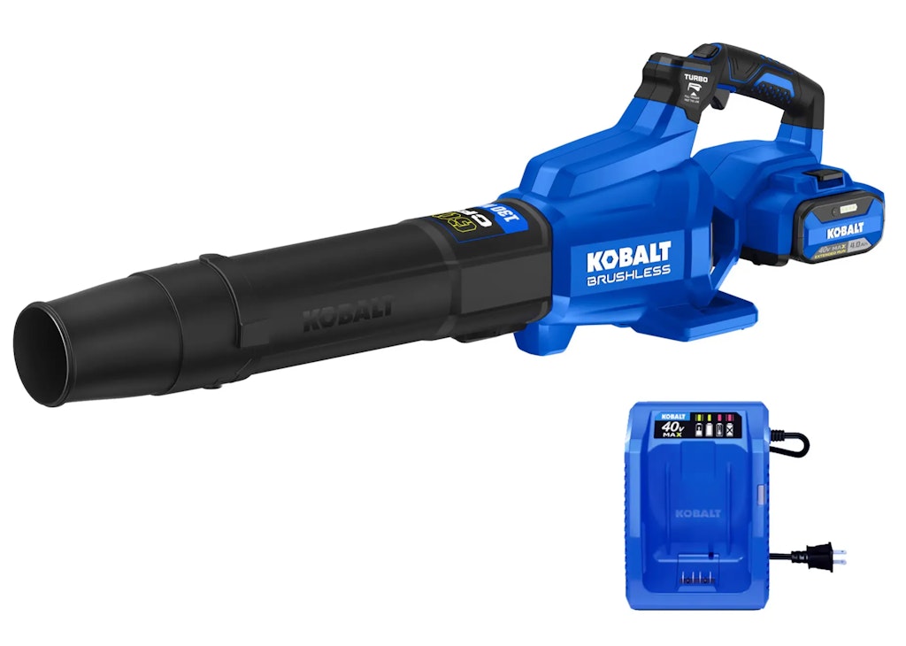 Kobalt 40V Handheld Leaf Blower w/ Battery and Charger: $109