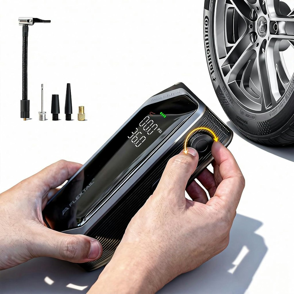 FlexTailGear Portable Tire Inflator: $28.73 FlexTailGear Portable Tire Inflator: $28.73