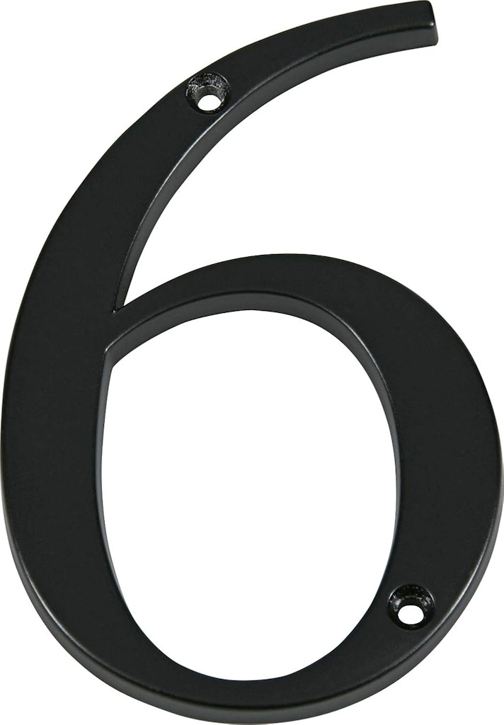 Hillman 4" House Number 6 Plaque: $1.18