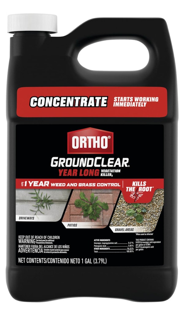 Ortho GroundClear 1-Gallon Vegetation Killer2 Concentrate: $24 Ortho GroundClear 1-Gallon Vegetation Killer2 Concentrate: $24