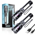 Esgreen LED Rechargeable Flashlights 2-Pack for $12 + free shipping w/ Prime