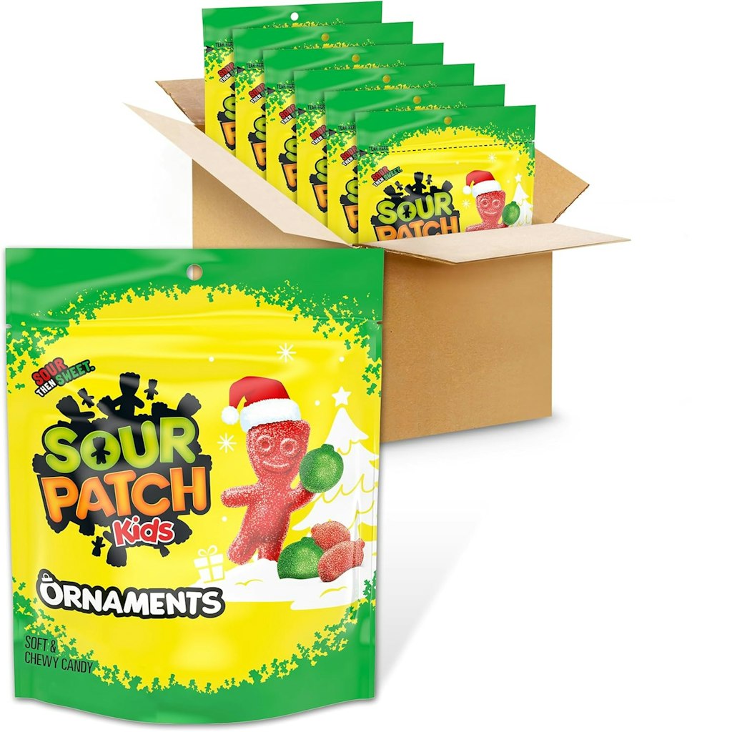 SouorPatch Kids Ornaments Soft & Chewy Holiday Candy 6-Pack: $6.60 SouorPatch Kids Ornaments Soft & Chewy Holiday Candy 6-Pack: $6.60