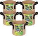1-Gallon Heavy-Duty Grow Bag 5-Pack for $9 + free shipping w/ Prime