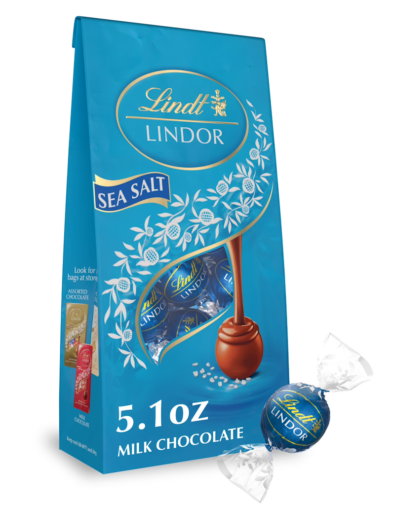 Lindt Lindor Sea Salt Milk Chocolate Candy Truffles 5.1-oz. Bag: $3.78 Lindt Lindor Sea Salt Milk Chocolate Candy Truffles 5.1-oz. Bag: $3.78