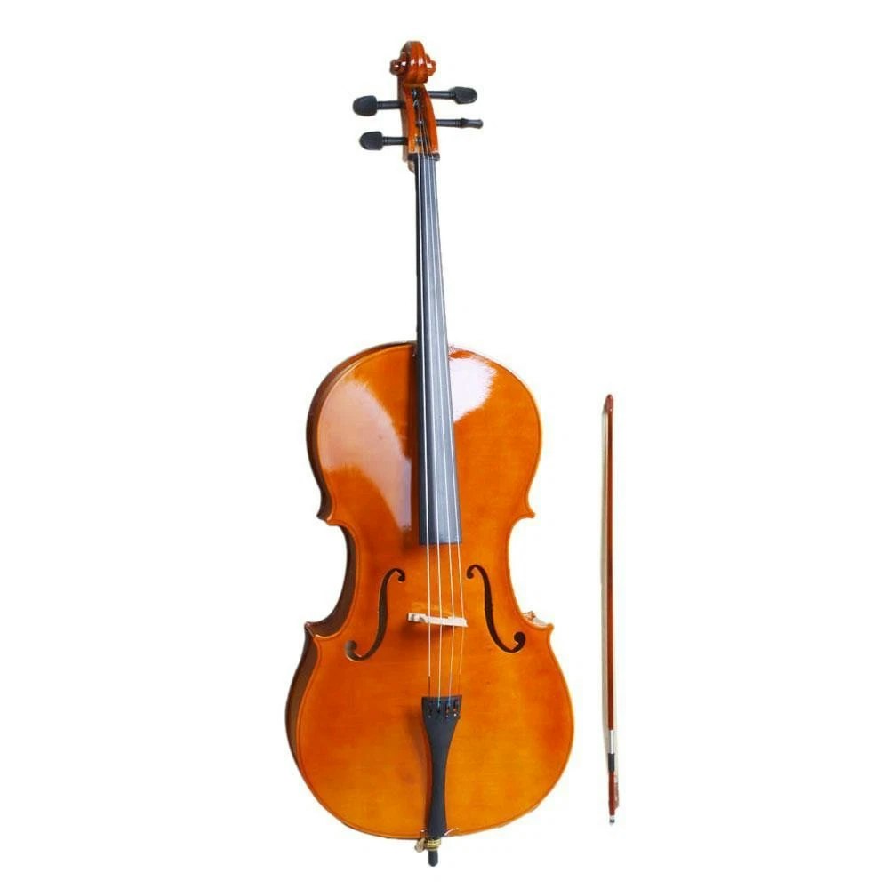 Professional Cello 4/4 Full Size BassWood Set: $128