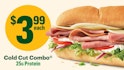 Subway Deli Faves for $3.99 each
