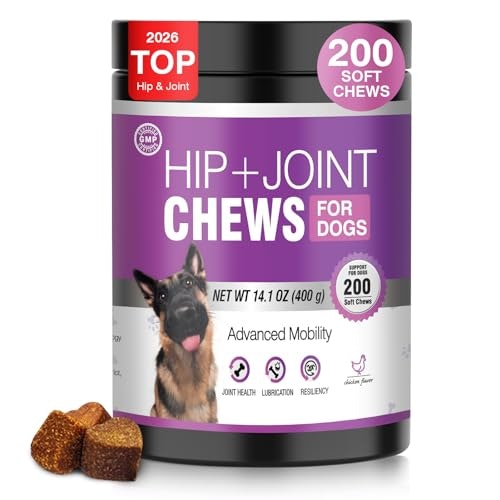 Glucosamine Chews for Dogs Joint Support 200-Piece: $17.59