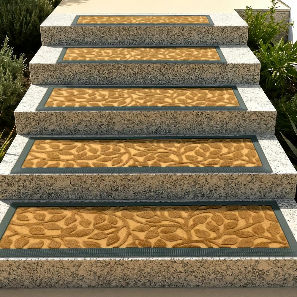 Non-Slip Outdoor Rubber Stair Treads 2-Pack: $14.49