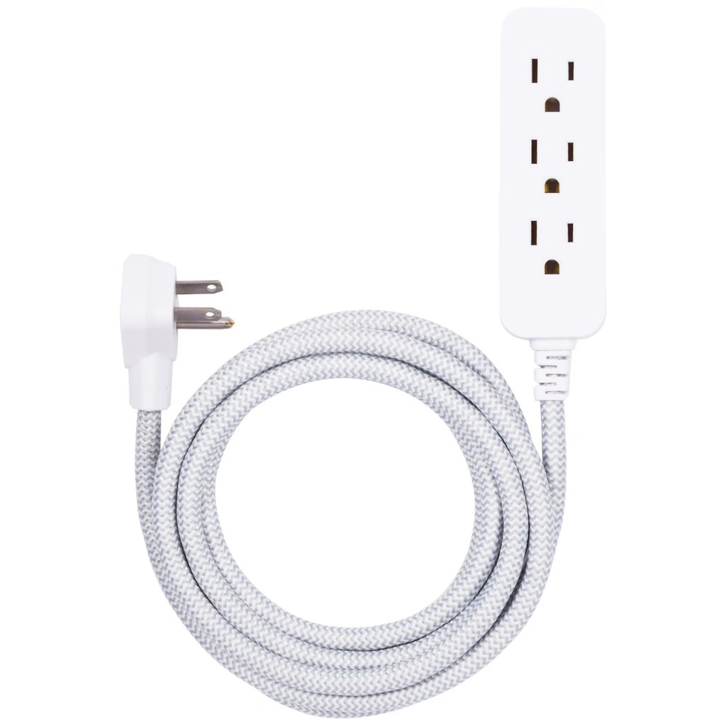 Cordinate 10-Foot 3-Outlet Extension Cord: $9.97