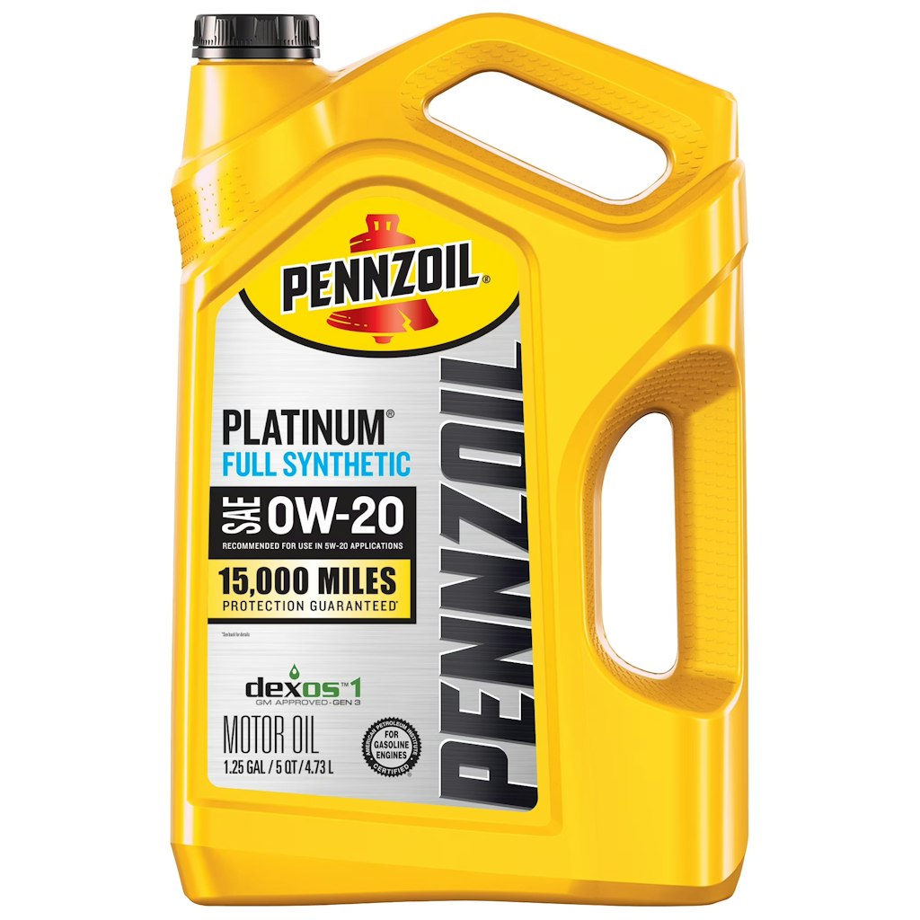 Pennzoil 5-Quart Platinum Plus Full Synthetic Motor Oil at Walmart : $26