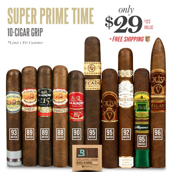 Super Prime Time 10-Cigar Grip: $30