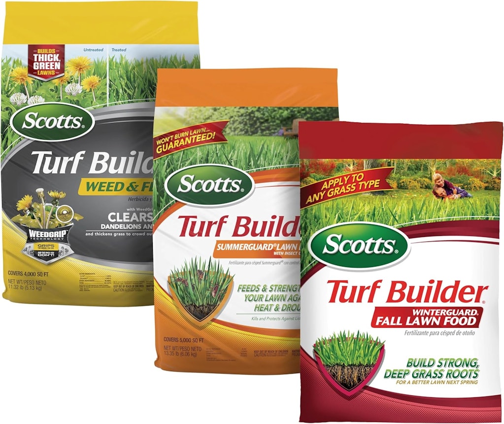 Scotts Turf Builder 3-Bag Lawn Care Bundle: $71