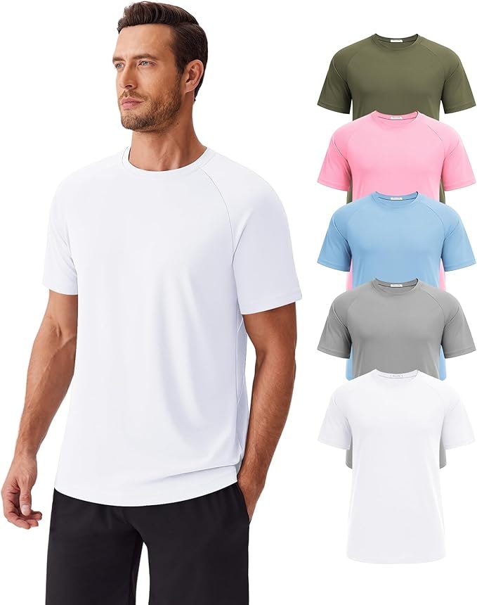 Pinspark Workout Shirts for Men 5-Pack for $20 + free shipping w/ Prime? — GLOBAL — ERYU PROJECT