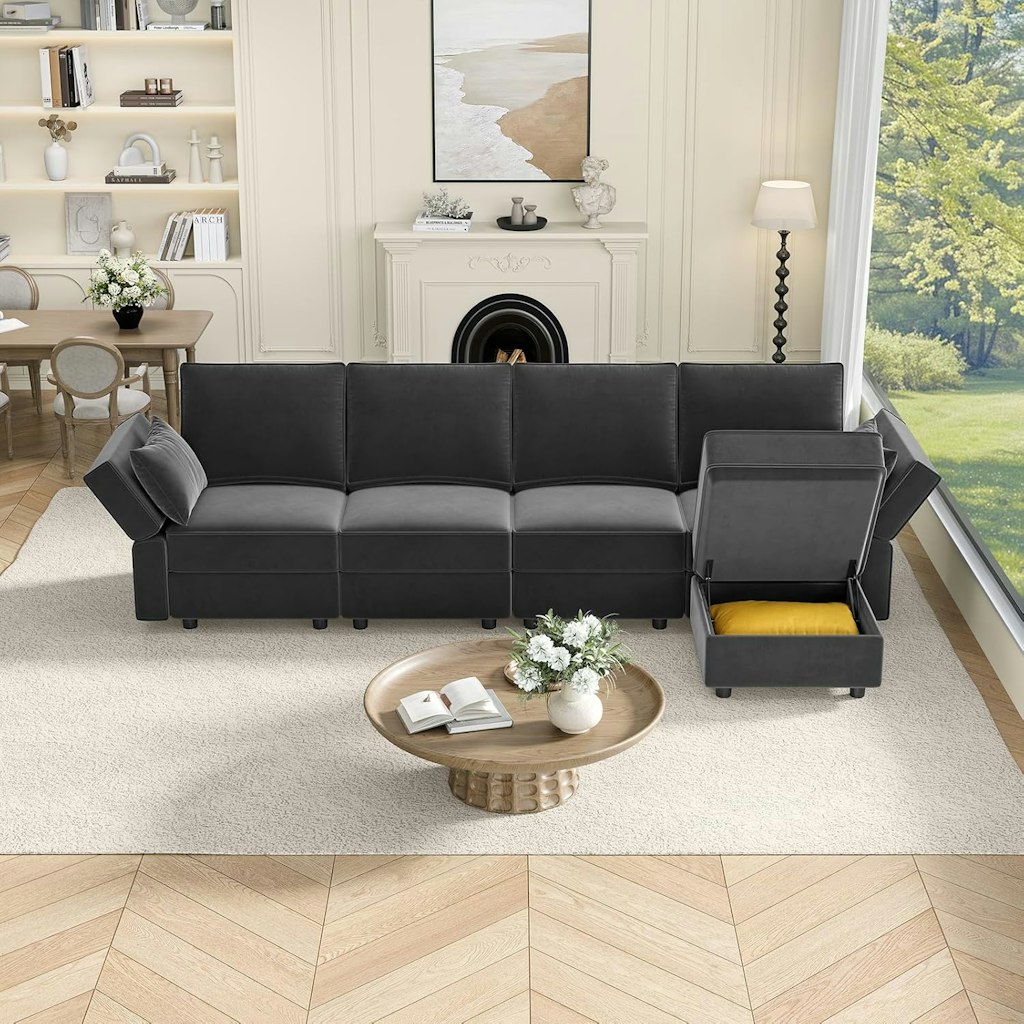Vesgantti 92" Sectional Sleeper Sofa w/ Storage for From $499.99 + free shipping? — GLOBAL — ERYU PROJECT