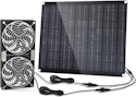 30W Solar Panel Fan Kit with Dual IPX7 Waterproof Fans for $28 + free shipping