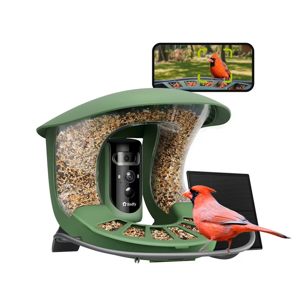 Birdfy 2 Pro Solar Powered Bird Feeder with AI Camera: $99.00