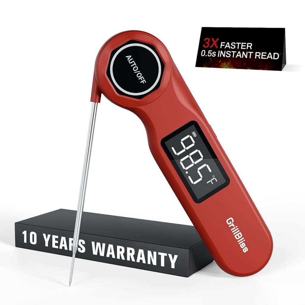 GrillBliss Instant Read Meat Thermometer for $15 + free shipping w/ Prime