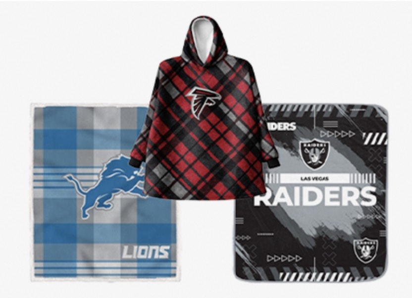 NFL Blankets, Throws & Hoodies at Woot: 75% to 80% off