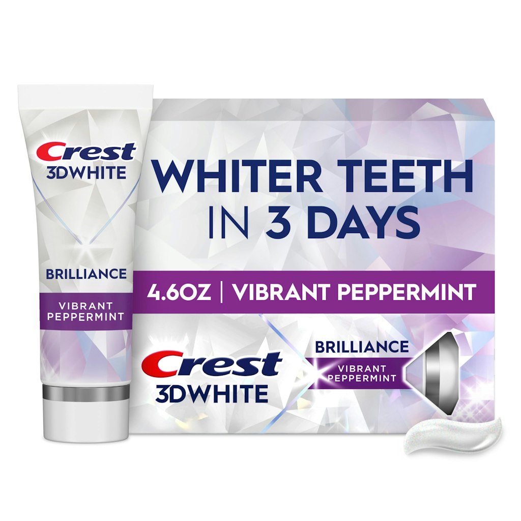 Crest 3D White Brilliance Vibrant Peppermint Teeth Whitening Toothpaste for $5 + free shipping w/ Prime